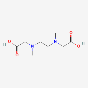 molecular formula C8H16N2O4 B15197463 ((2-((Carboxymethyl)(methyl)amino)ethyl)(methyl)amino)acetic acid CAS No. 6636-72-2