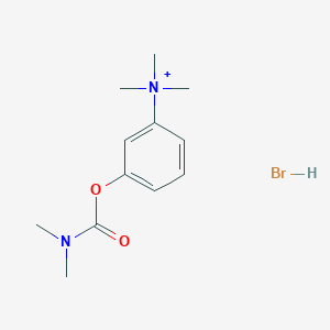 molecular formula C12H20BrN2O2+ B15197491 [3-(Dimethylcarbamoyloxy)phenyl]-trimethylazanium;hydrobromide 