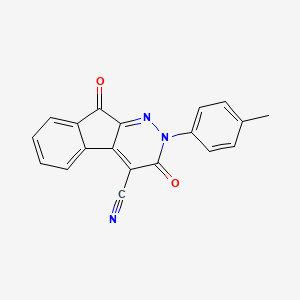 2-(4-Methylphenyl)-3,9-dioxo-3,9-dihydro-2H-indeno(2,1-c)pyridazine-4-carbonitrile