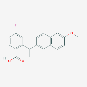 4-Fluoro-2-(1-(6-methoxynaphthalen-2-yl)ethyl)benzoic acid