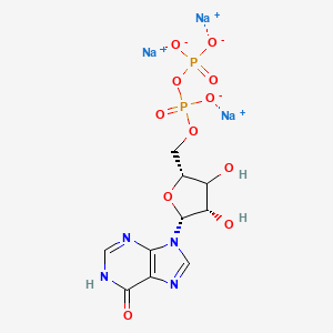 molecular formula C10H11N4Na3O11P2 B15197535 Inosine 5'-diphosphate, TrisodiuM salt 