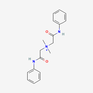 molecular formula C18H22N3O2+ B15197547 Carcainium CAS No. 15272-69-2