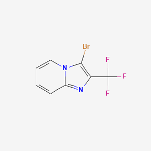 molecular formula C8H4BrF3N2 B1519755 3-溴-2-(三氟甲基)咪唑并[1,2-a]吡啶 CAS No. 503172-42-7