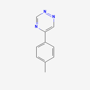 molecular formula C10H9N3 B15197576 5-(p-Tolyl)-1,2,4-triazine 