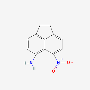 molecular formula C12H10N2O2 B15197582 (6-Amino-1,2-dihydro-5-acenaphthylenyl)(hydroxy)azane oxide CAS No. 61631-80-9