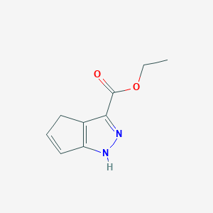 molecular formula C9H10N2O2 B15197592 Ethyl 1,4-dihydrocyclopenta[c]pyrazole-3-carboxylate 