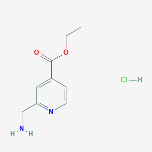 molecular formula C9H13ClN2O2 B1519761 Ethyl 2-(aminomethyl)isonicotinate hydrochloride CAS No. 1189983-26-3