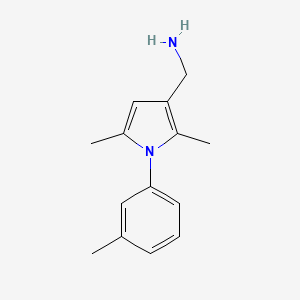 (2,5-Dimethyl-1-(m-tolyl)-1H-pyrrol-3-yl)methanamine