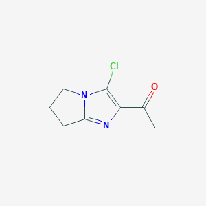 1-(3-Chloro-6,7-dihydro-5H-pyrrolo[1,2-a]imidazol-2-yl)ethan-1-one