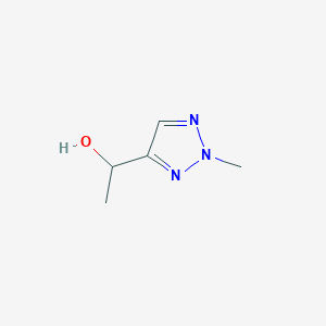 molecular formula C5H9N3O B15197646 1-(2-Methyl-2H-1,2,3-triazol-4-yl)ethanol 