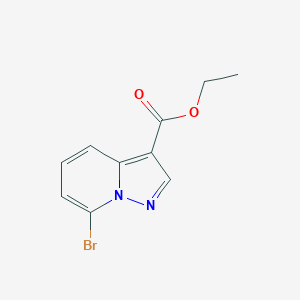 molecular formula C10H9BrN2O2 B1519766 7-溴吡唑并[1,5-a]吡啶-3-羧酸乙酯 CAS No. 885276-77-7