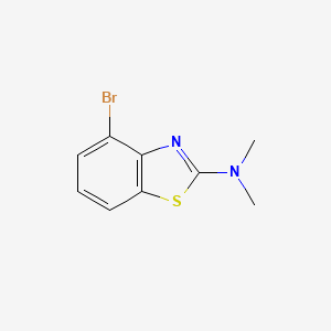 molecular formula C9H9BrN2S B1519772 4-bromo-N,N-dimethyl-1,3-benzothiazol-2-amine CAS No. 1177285-27-6