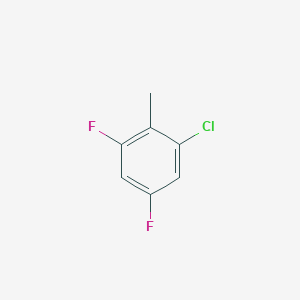 molecular formula C7H5ClF2 B15197727 1-Chloro-3,5-difluoro-2-methylbenzene 