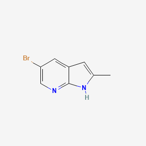 molecular formula C8H7BrN2 B1519774 5-bromo-2-methyl-1H-pyrrolo[2,3-b]pyridine CAS No. 1111638-02-8