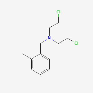 molecular formula C12H17Cl2N B15197840 N,N-Bis(2-chloroethyl)-o-methylbenzylamine CAS No. 30377-48-1