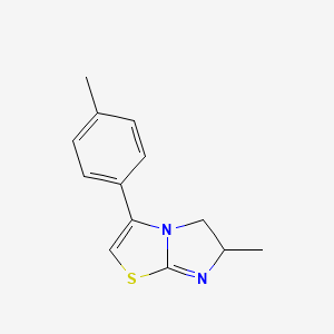 molecular formula C13H14N2S B15197845 6-Methyl-3-(p-tolyl)-5,6-dihydroimidazo[2,1-b]thiazole 