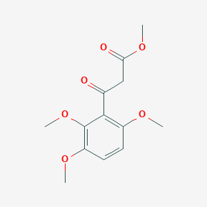 molecular formula C13H16O6 B15197859 3-Oxo-3-(2,3,6-trimethoxyphenyl)propionic acid methyl ester 