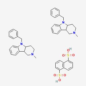 molecular formula C48H52N4O6S2 B15197862 Mebbydrolin napadisylate 