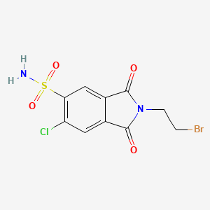 5-Isoindolinesulfonamide, 2-(2-bromoethyl)-6-chloro-1,3-dioxo-