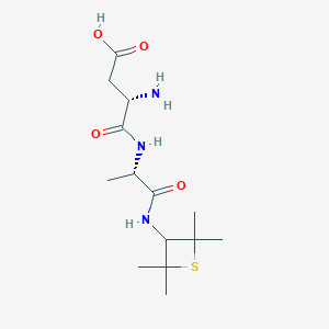 (3S)-3-amino-4-oxo-4-[[(2S)-1-oxo-1-[(2,2,4,4-tetramethylthietan-3-yl)amino]propan-2-yl]amino]butanoic acid