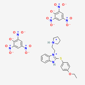 2-((p-Ethoxyphenyl)thio)-1-(2-(1-pyrrolidinyl)ethyl)benzimidazole dipicrate