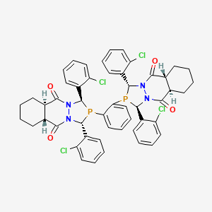 (1R,1'R,3R,3'R,5AR,5a'R,9aR,9a'R)-2,2'-(1,2-phenylene)bis(1,3-bis(2-chlorophenyl)octahydro-1H-[1,2,4]diazaphospholo[1,2-b]phthalazine-5,10-dione)