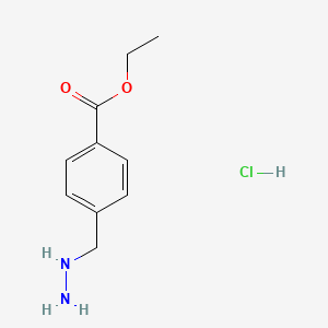 Ethyl 4-(hydrazinylmethyl)benzoate hydrochloride