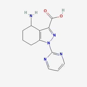 4-Amino-1-(pyrimidin-2-yl)-4,5,6,7-tetrahydro-1H-indazole-3-carboxylic acid