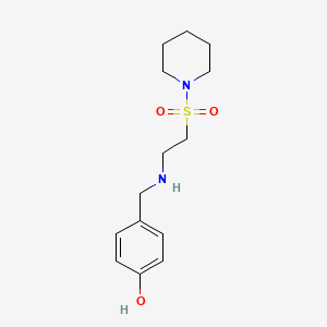 4-(((2-(Piperidin-1-ylsulfonyl)ethyl)amino)methyl)phenol