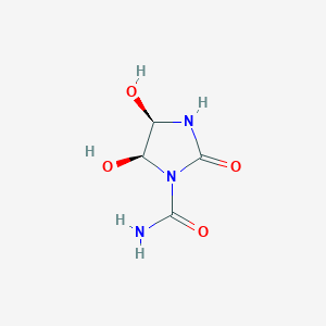 molecular formula C4H7N3O4 B15197947 (4R,5S)-4,5-Dihydroxy-2-oxoimidazolidine-1-carboxamide 