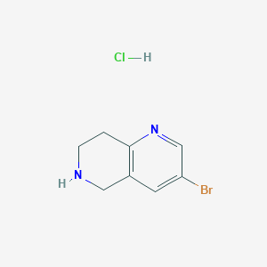 molecular formula C8H10BrClN2 B1519795 3-溴-5,6,7,8-四氢-1,6-萘啶盐酸盐 CAS No. 1159010-96-4