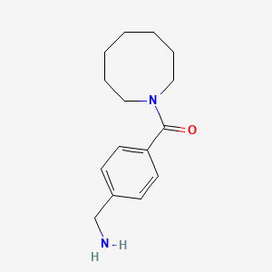 1-[4-(Azocan-1-ylcarbonyl)phenyl]methanamine