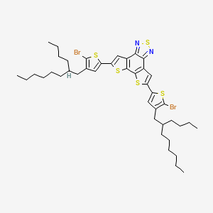 9,14-bis[5-bromo-4-(2-butyloctyl)thiophen-2-yl]-4,10,13-trithia-3,5-diazatetracyclo[10.3.0.02,6.07,11]pentadeca-1(12),2,5,7(11),8,14-hexaene