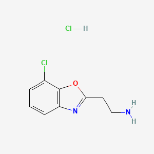 B1519798 2-(7-Chloro-1,3-benzoxazol-2-yl)ethanamine hydrochloride CAS No. 1158477-55-4