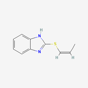 (Z)-2-(Prop-1-en-1-ylthio)-1H-benzo[d]imidazole