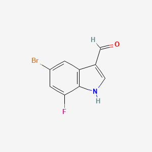 5-Bromo-7-fluoro-1h-indole-3-carbaldehyde