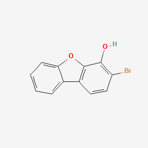 molecular formula C12H7BrO2 B15198032 3-Bromodibenzo[b,d]furan-4-ol 