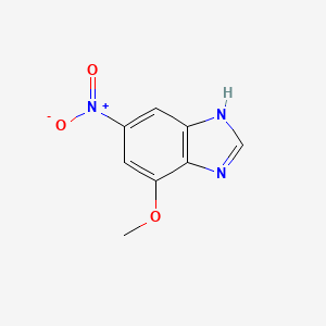 molecular formula C8H7N3O3 B15198090 4-methoxy-6-nitro-1H-benzo[d]imidazole 