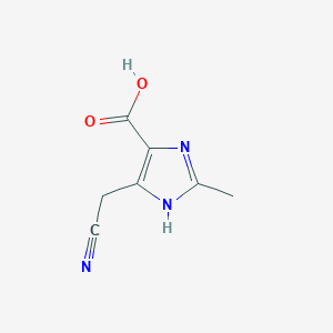 5-(cyanomethyl)-2-methyl-1H-imidazole-4-carboxylic acid