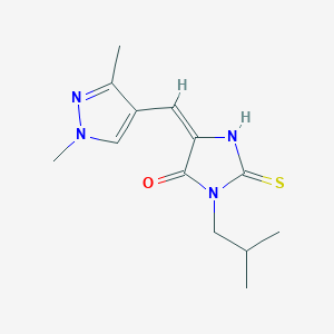 5-(1,3-Dimethyl-1H-pyrazol-4-ylmethylene)-3-isobutyl-2-mercapto-3,5-dihydro-imidazol-4-one