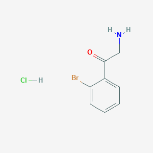 molecular formula C8H9BrClNO B1519815 2-Amino-1-(2-bromophenyl)ethan-1-one hydrochloride CAS No. 876063-70-6
