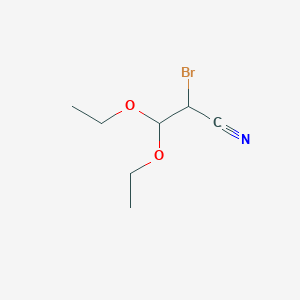 2-Bromo-3,3-diethoxypropanenitrile