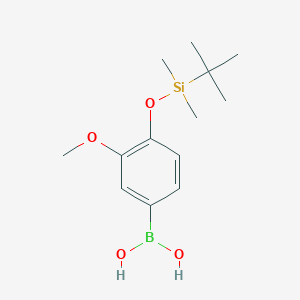 molecular formula C13H23BO4Si B1519816 4-(tert-Butyldimethylsilyloxy)-3-methoxyphenylboronic acid CAS No. 957060-93-4