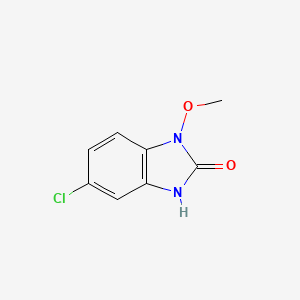 molecular formula C8H7ClN2O2 B15198187 5-Chloro-1-methoxy-1H-benzo[d]imidazol-2(3H)-one 