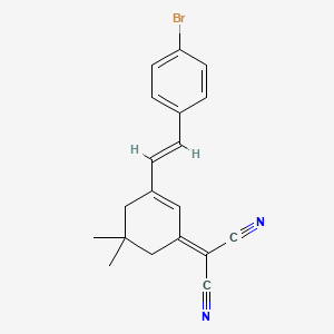 2-(3-(4-Bromostyryl)-5,5-dimethylcyclohex-2-en-1-ylidene)malononitrile