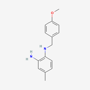 molecular formula C15H18N2O B15198233 N1-(4-Methoxybenzyl)-4-methylbenzene-1,2-diamine 