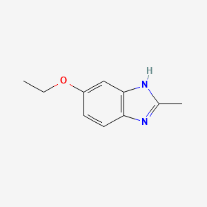 molecular formula C10H12N2O B15198240 5-Ethoxy-2-methyl-1H-benzo[d]imidazole 