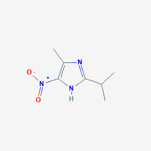 molecular formula C7H11N3O2 B15198248 2-Isopropyl-4-methyl-5-nitro-1H-imidazole 