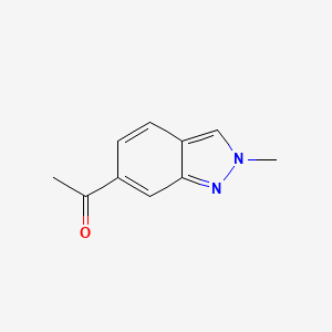 molecular formula C10H10N2O B1519827 1-(2-Methyl-2H-indazol-6-yl)ethan-1-one CAS No. 1159511-29-1