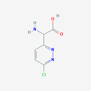 2-Amino-2-(6-chloropyridazin-3-yl)acetic acid